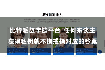 比特派数字链平台 任何东谈主获得私钥就不错戒指对应的钞票