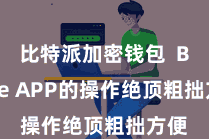 比特派加密钱包  Bitpie APP的操作绝顶粗拙方便
