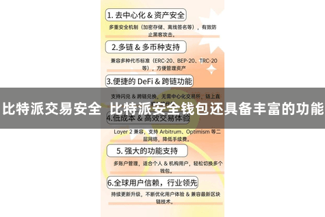 比特派交易安全  比特派安全钱包还具备丰富的功能