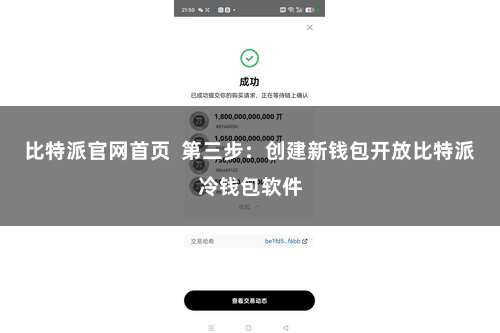 比特派官网首页  第三步：创建新钱包开放比特派冷钱包软件